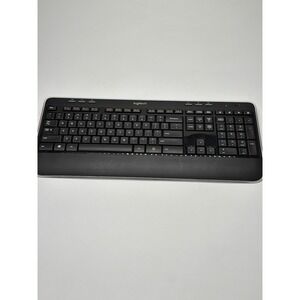 Logitech K520 Wireless Full Size Keyboard Black Silver Multimedia Keys K520